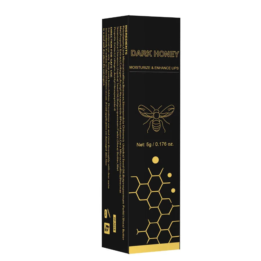 Dark honey lipstick 5g cosmetic tube universal formula for women and men