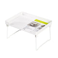 Plastic kitchen organisation rack with modular design for cupboard shelves and countertops