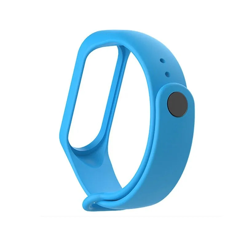 Silicone replacement strap for XIAOMI MI Band 3 smartwatch in multiple colour options