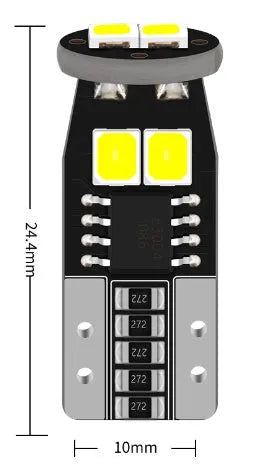 Compact car number plate reading light with 10mm width and fibre-glass construction