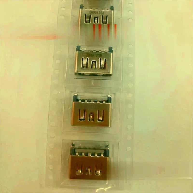 Silver HDMI interface host socket connector for gaming console port extension