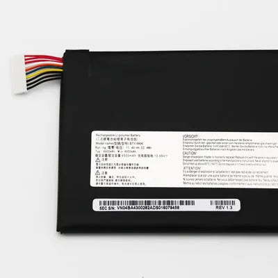 MSI BTY-M6K laptop battery 11.4V 4600mAh replacement for MSI notebooks