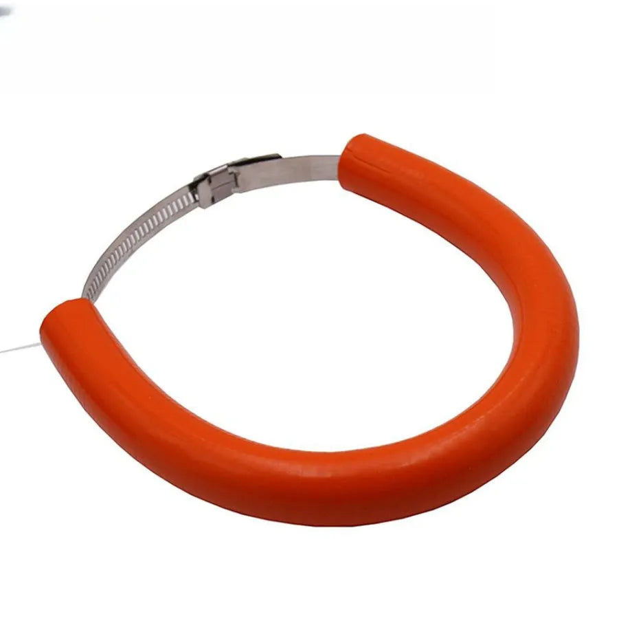 Universal motorcycle exhaust pipe silicone gasket in black, blue, and orange colour options