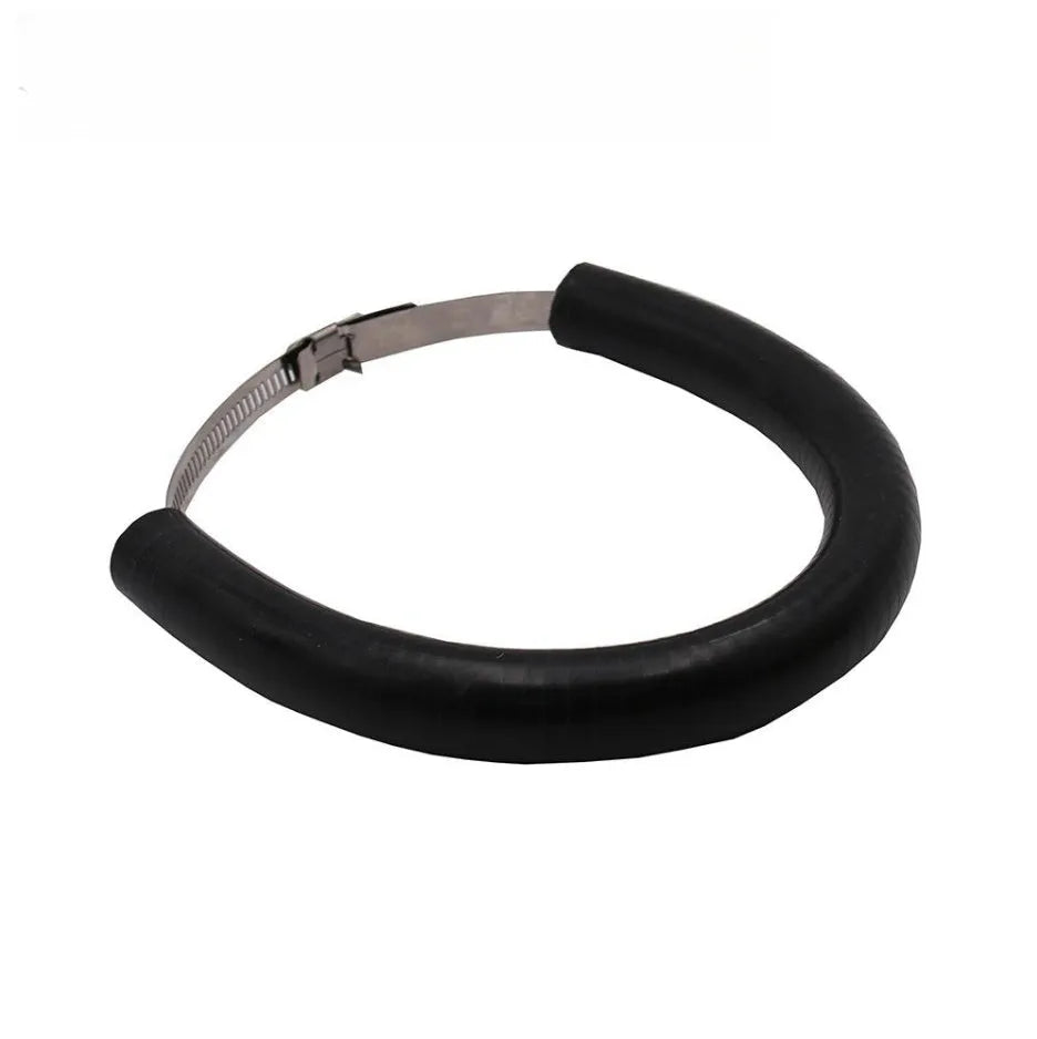 Universal motorcycle exhaust pipe silicone gasket in black, blue, and orange colour options