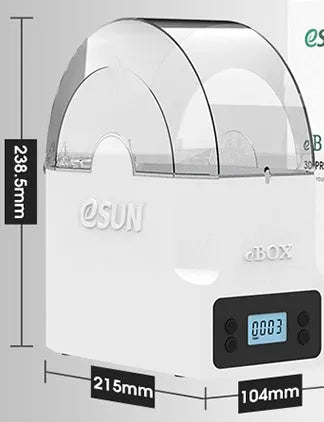 eBOX Lite multifunctional consumable drying box for 3D printing filament storage with wire heating and dustproof design