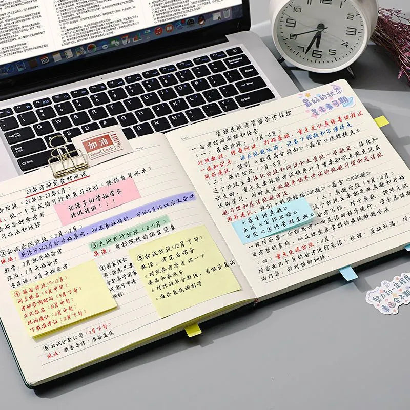 Square faux leather notebook with mesh cover, shown open on blank, checkered, and lined page options.