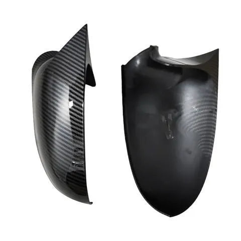 Pair of horn bright black plastic reflector shells for Volkswagen Sagitar 2006-2011.