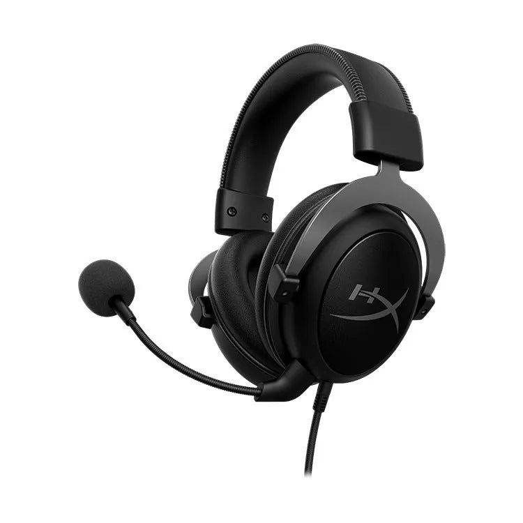 Wired gaming headset with head-mounted design in Hurricane 2 colour with detachable microphone