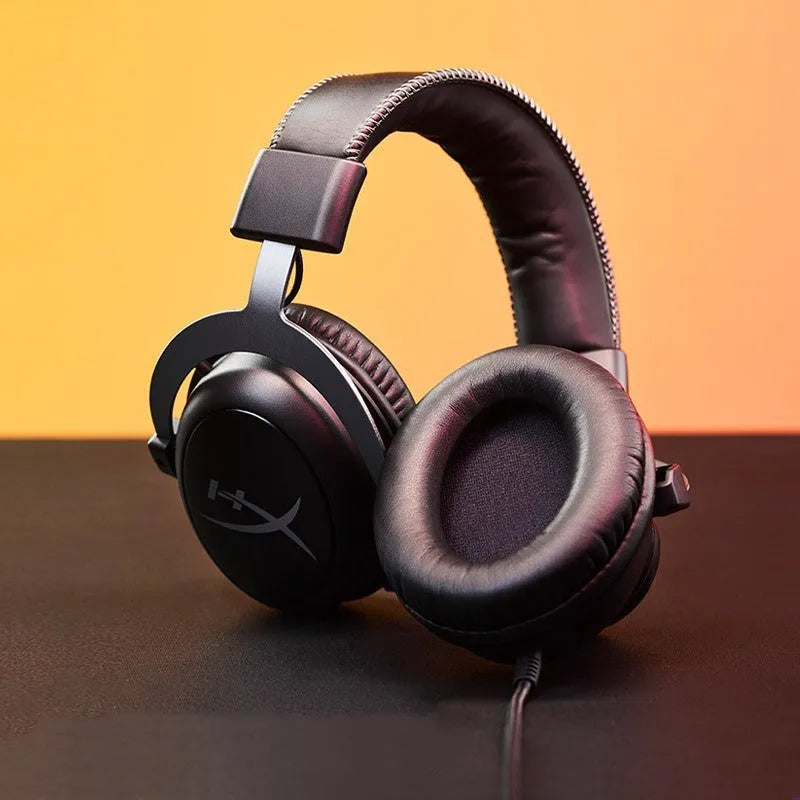 Wired gaming headset with head-mounted design in Hurricane 2 colour with detachable microphone