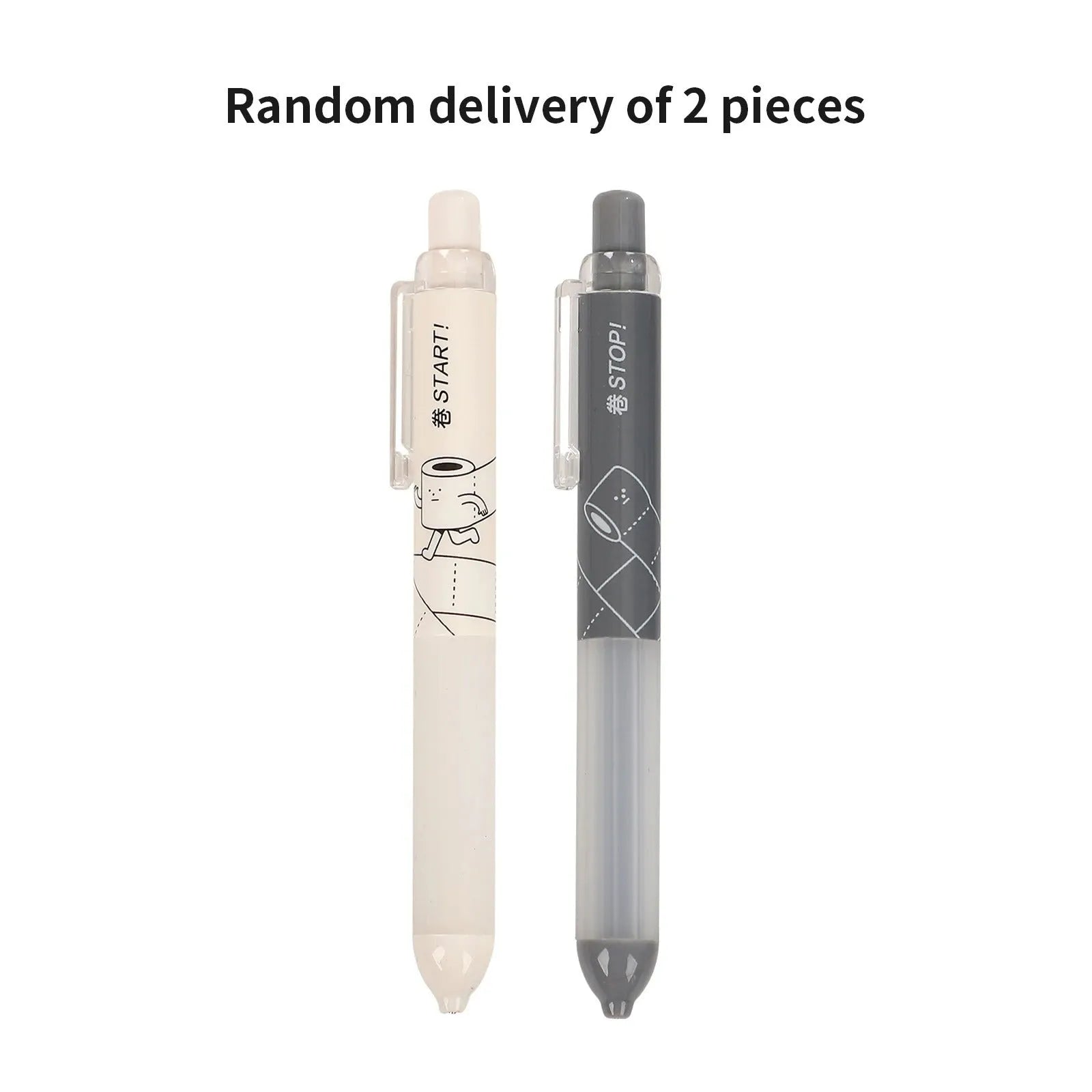 Black and white 0.5mm automatic pencils featuring a cloud grip design on the plastic barrel.