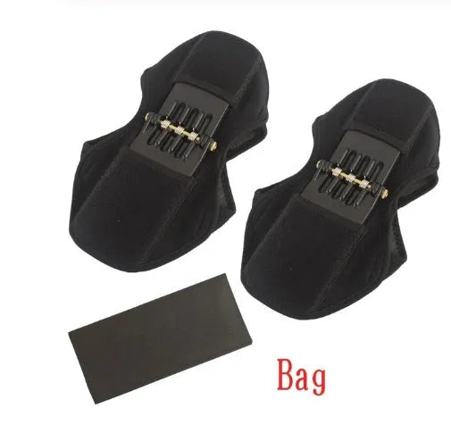 Adjustable knee brace patella support booster with spring mechanism and breathable fabric