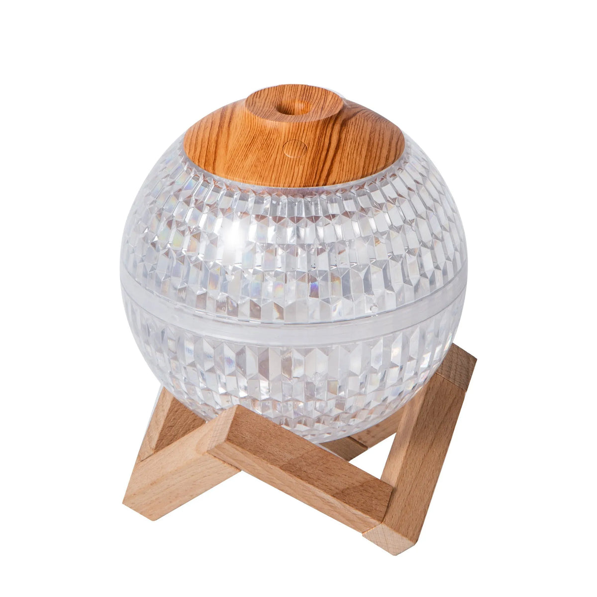 Crystal ball humidifier, round desktop model with USB cable, atmosphere sea light, 116mm size