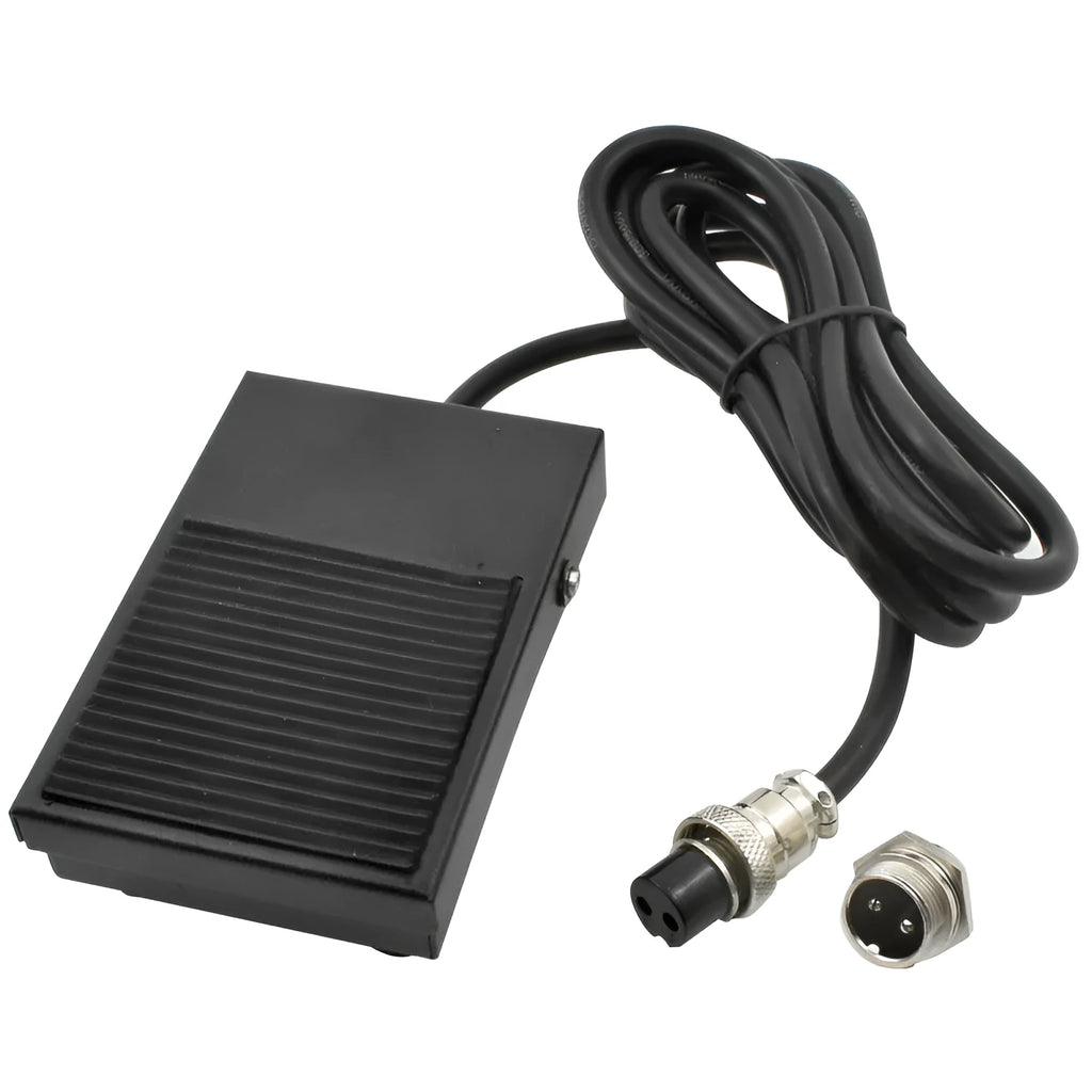 Metal welding foot switch with rubber pads and 1.8 metre cable for spot and argon arc welding machines