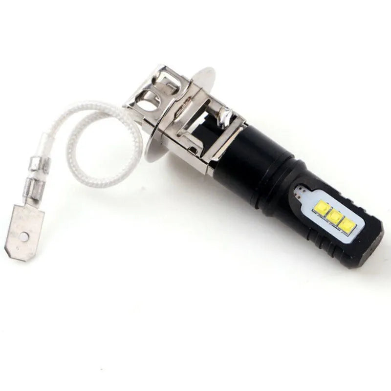 Aluminium alloy car bulb fog lamp with white light colour for H3/H1 vehicle fittings