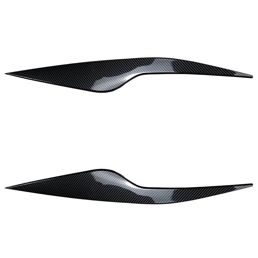 Ford Focus headlight sticker in carbon fibre pattern and piano black finishes for exterior decorative modification