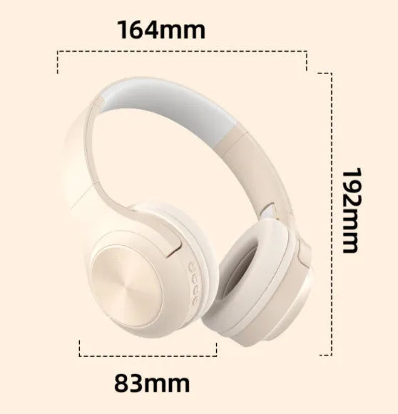 Wireless Bluetooth headset in Chalk Black colour with head-mounted design and charging case
