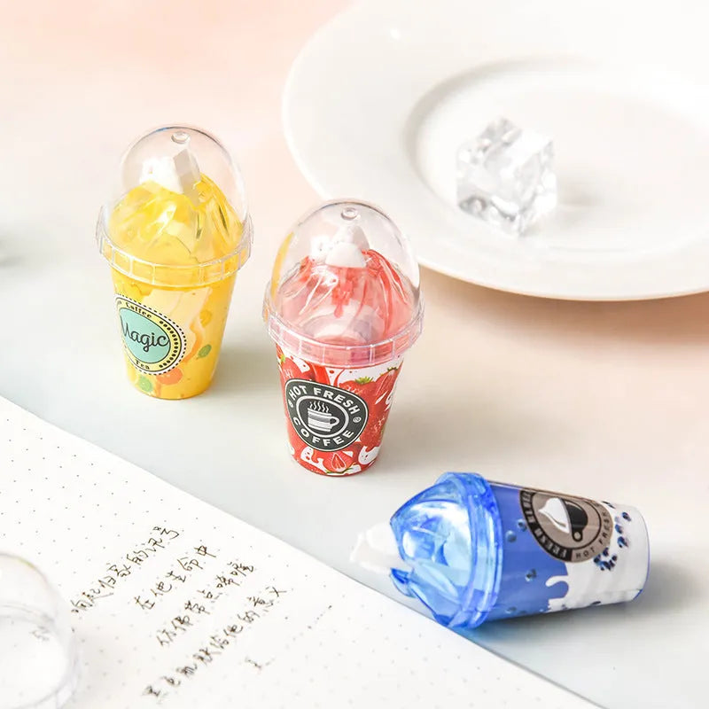 Ice cream shape correction tape in plastic dispenser with 6 metres of tape, blue shell
