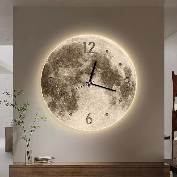 Silent wall clock with optional LED ambient light in 30cm, 40cm or 50cm diameter.