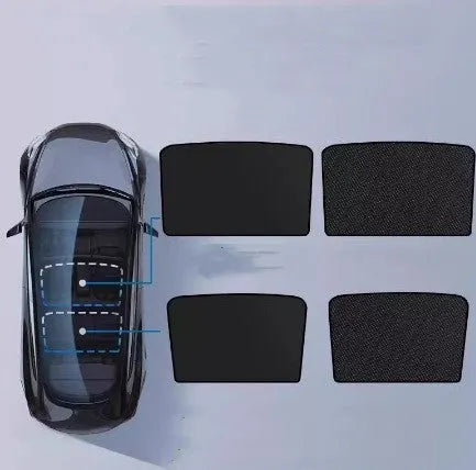 Universal silver tape car sun visor with ice crystal pattern in beige or black for thermal insulation