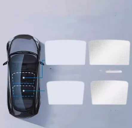Universal silver tape car sun visor with ice crystal pattern in beige or black for thermal insulation
