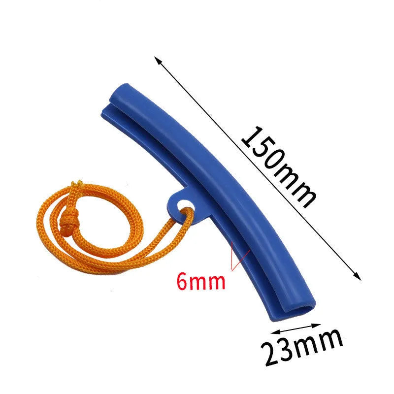 Polyurethane wheel hub protective sleeve in blue, orange, red, and yellow colour options.
