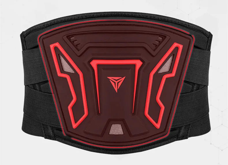 MDL1028 motorcycle riding waist support waistband in black or red colour with size options
