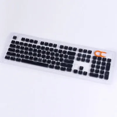 E element mechanical keyboard with 104 keys in white finish, showing full layout including number pad.