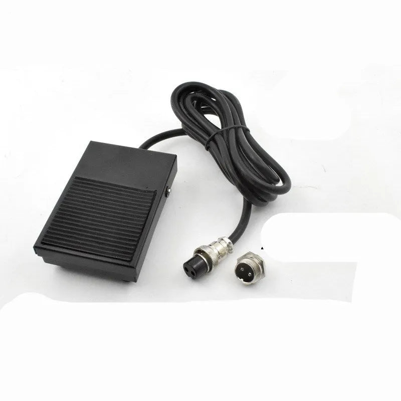 Metal welding foot switch with rubber pads and 1.8 metre cable for spot and argon arc welding machines