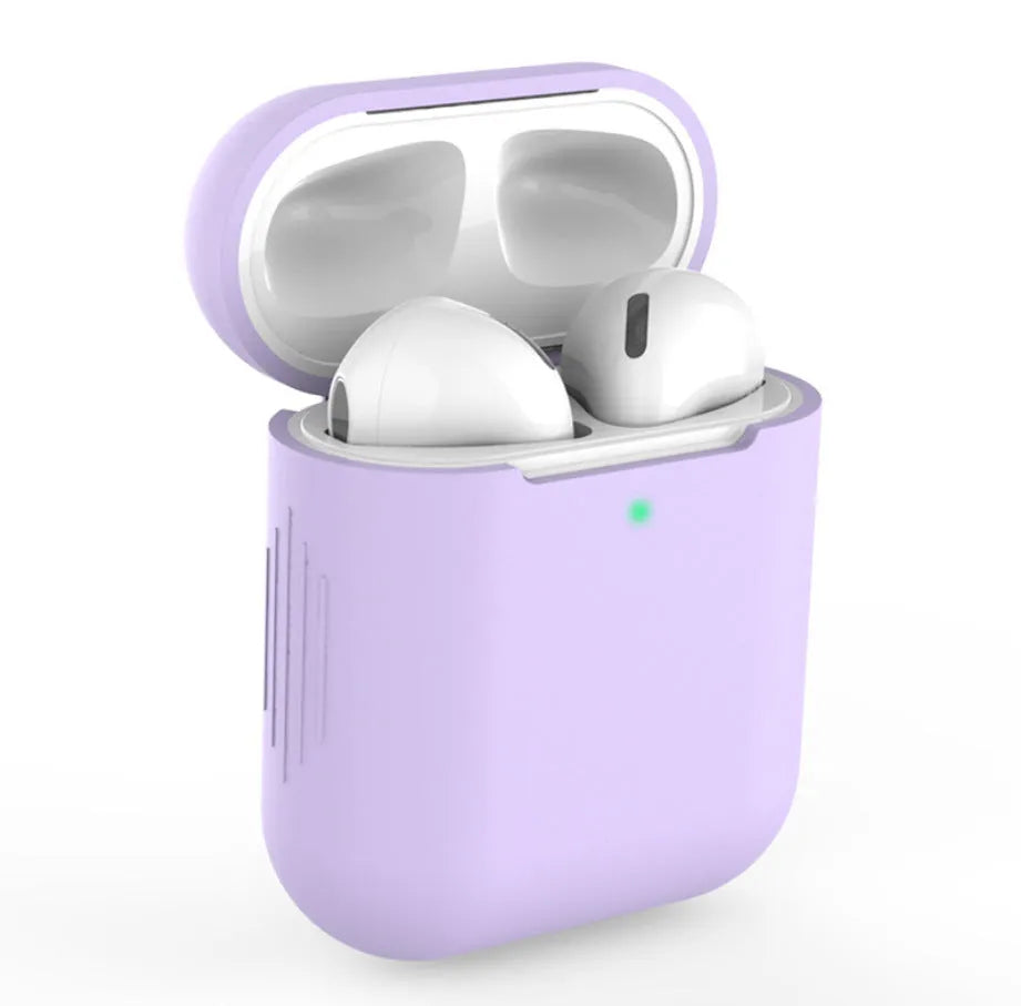 Silicone protective cover for AirPods 2 wireless headphones in multiple colour options