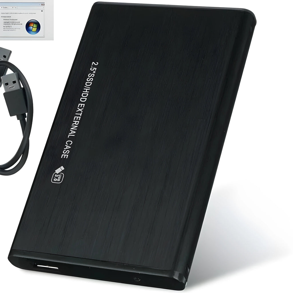 2.5 inch SATA USB 3.0 aluminum external hard drive enclosure for notebook HDD or SSD