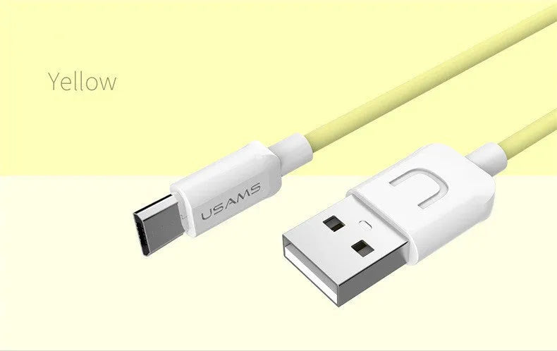 1 metre USB charging cable for Android phones in five colour options