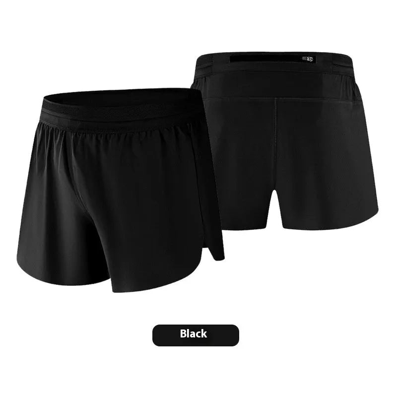 Breathable sweat-wicking anti-exposure lining exercise shorts for men in polyester fibre available in multiple colours and sizes