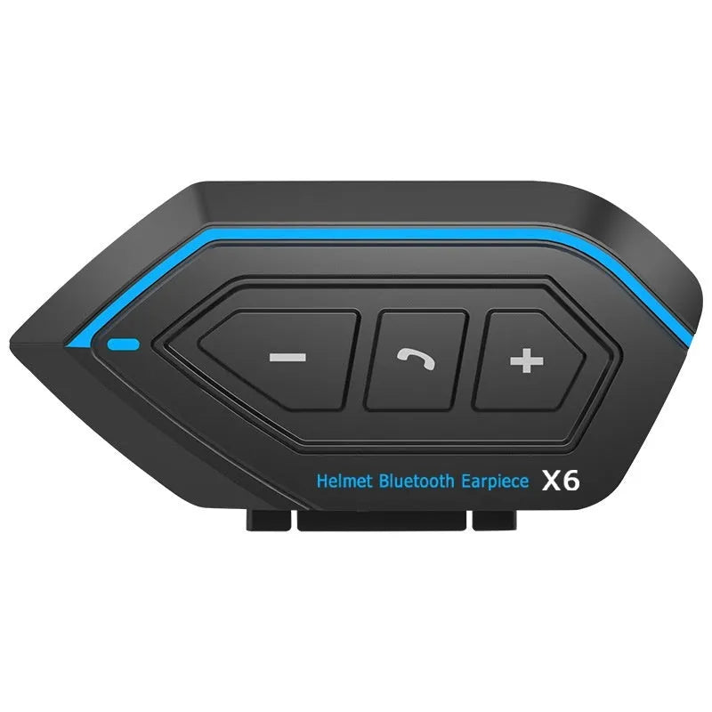 Motorcycle helmet Bluetooth headset X6 wheat colour with Torch Force chip 53-hour battery life