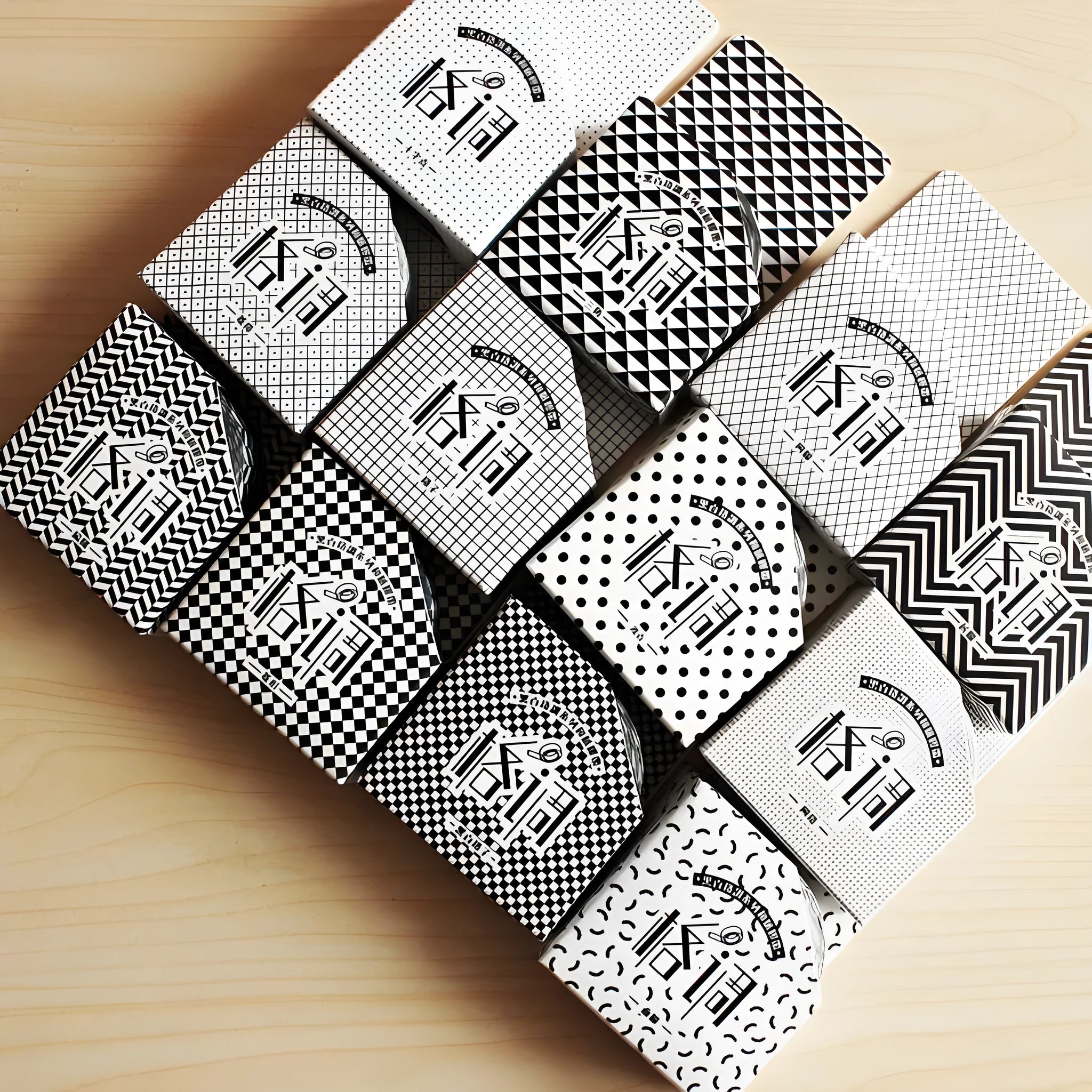 15mm decorative paper tape roll for hand account books in lattice, wave point, or weave pattern