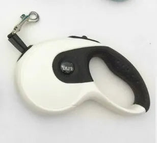 5 metre retractable dog leash with ABS housing and metal lock in blue