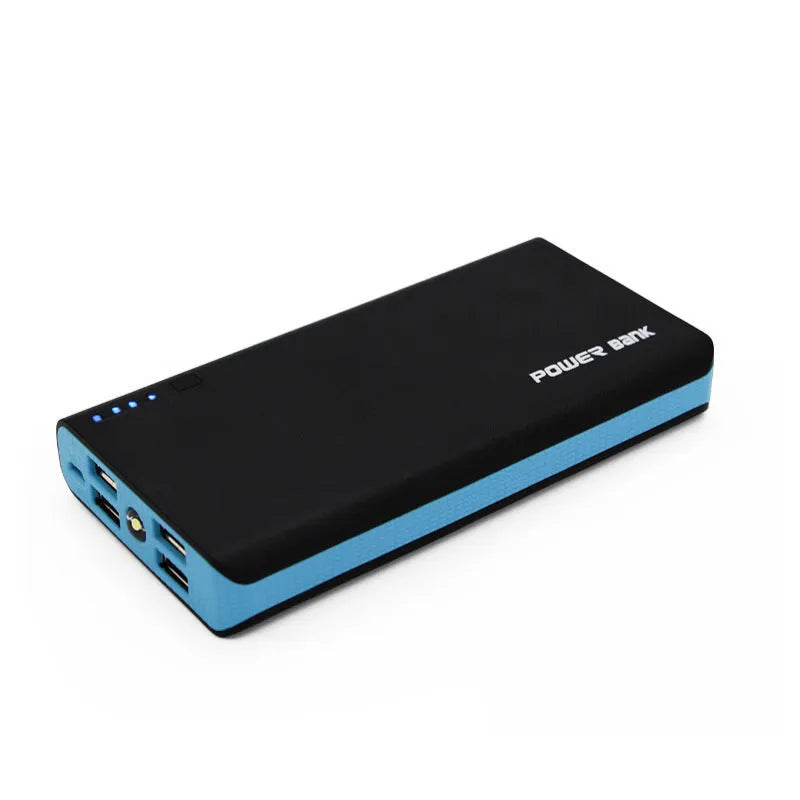 20000mAh portable power bank in multiple colours, showing compact 145mm design.