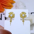 S925 sterling silver baroque flower earrings and ring holder set for DIY jewellery making.