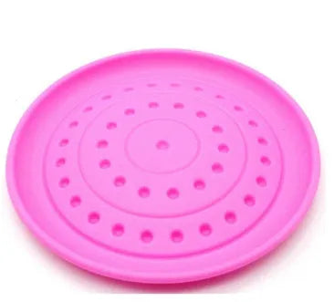 Plastic dog Frisbee flying disc for fetch in green colour, large size option