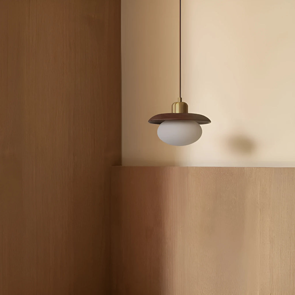Remote control three-colour dimmable LED log chandelier ceiling light black walnut finish
