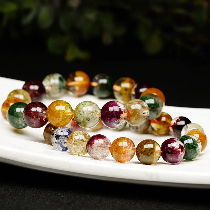 Crystal bracelet with colourful ghost cornucopia design measuring 10mm in circumference