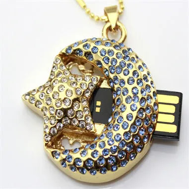 Jewelry Xingyue creative metal USB flash drive with USB 2.0 connector
