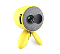 YG220 portable LED projector in white or yellow colour showing compact 0.7kg design with 1080P support