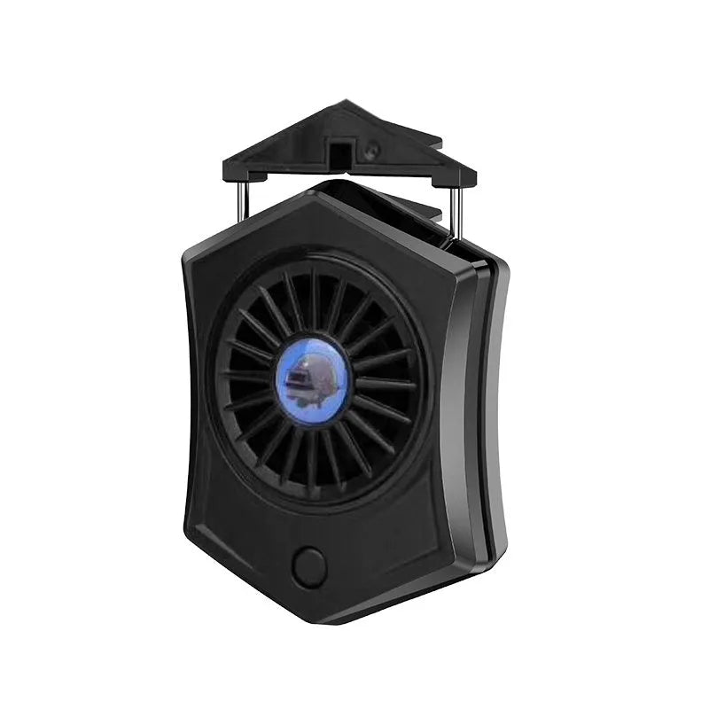 Black and white USB mobile phone radiator cooling fan for smartphone thermal management