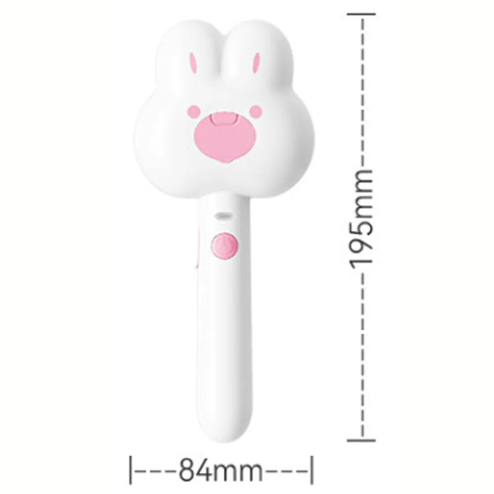 Rechargeable cat steam brush grooming tool with hot steam function and cartoon design
