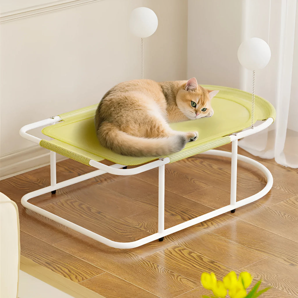 Large breathable fabric cat kennel with bracket ventilation in grey colour