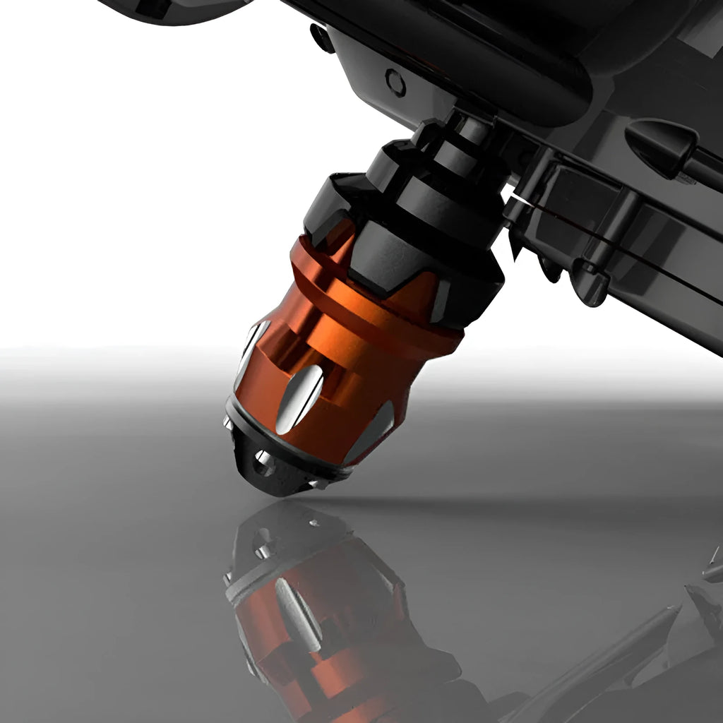 Aluminium alloy electric motorcycle modification accessories in black or black red.