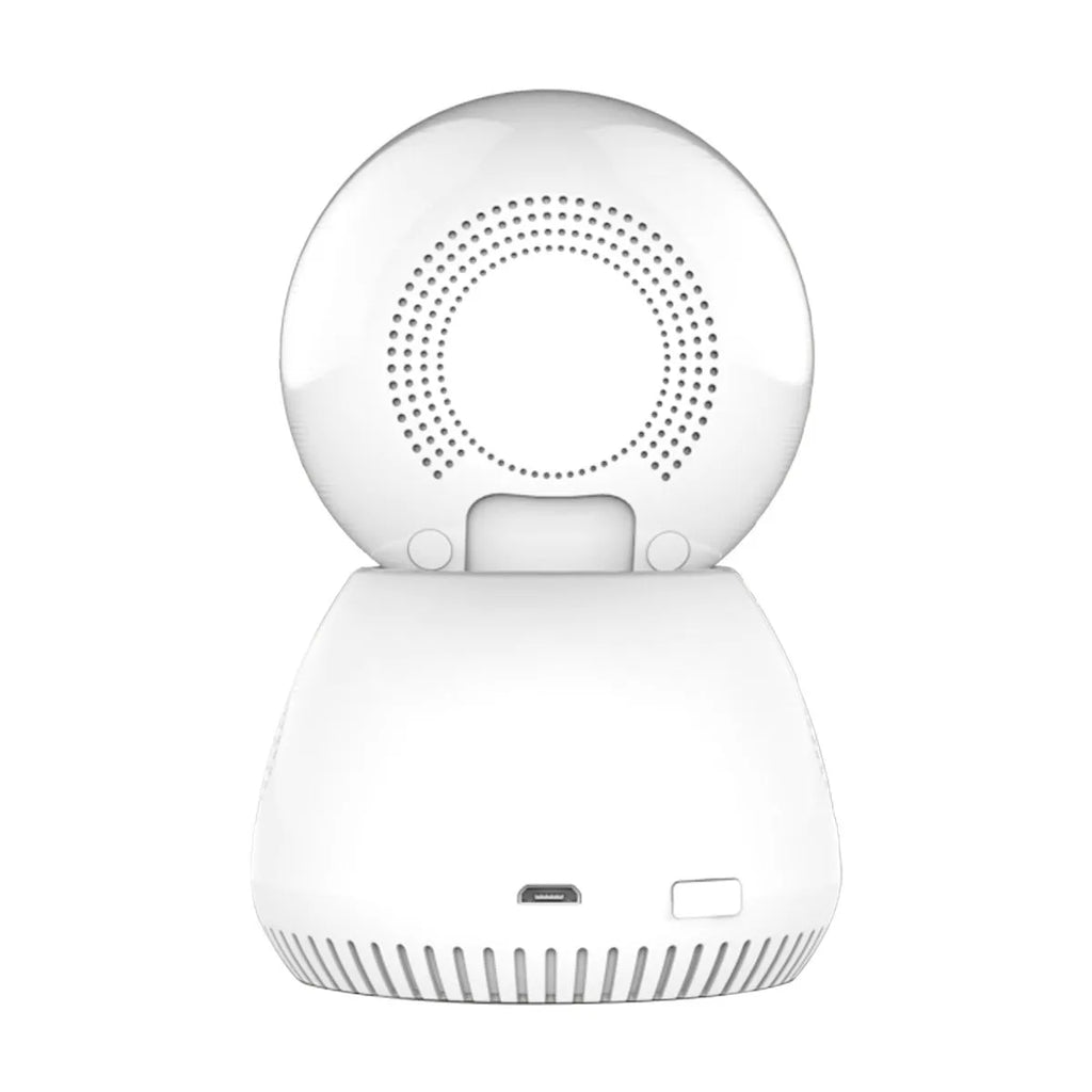 White wireless indoor camera with 1080P resolution and head shaking machine, UK plug variant