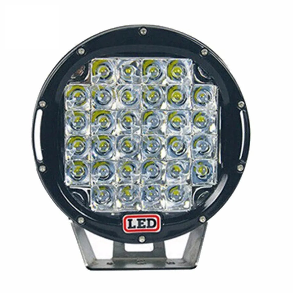Front spotlight LED fog light inspection light black alloy die-casting 220x220x80mm