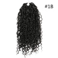 Feizifeizi Concubine chemical fibre dirty braids crochet hair for ladies, 14 inch length, colour option A