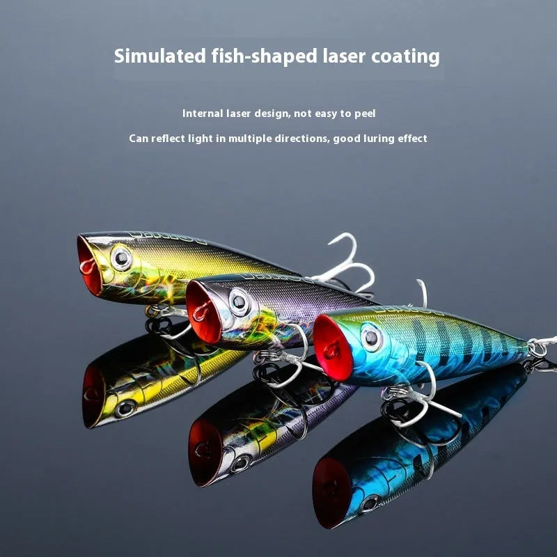Lure Pineapple 6cm 7g micro floating wave climbing fishing bait in water with surface disturbance